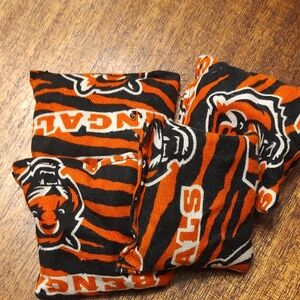 Bengals Themed Bean Bag Toss Game Set - Black and Orange